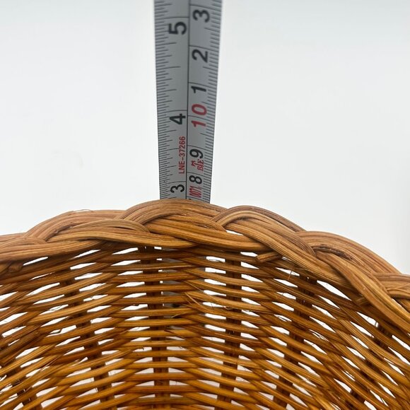 Set Of 3 Handwoven Wicker Baskets With Unique Patterns - Bread Baskets Or Wall - Picture 13 of 13